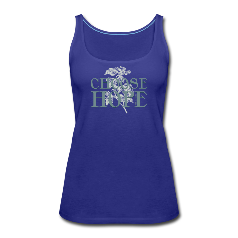 Choose Hope - Women’s Premium Tank Top - royal blue