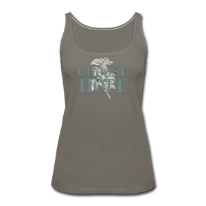 Choose Hope - Women’s Premium Tank Top - asphalt gray