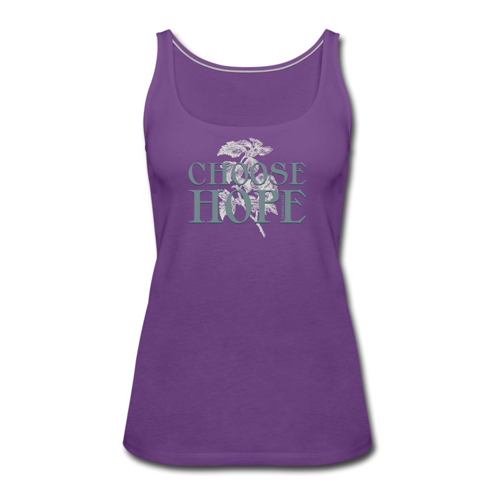Choose Hope - Women’s Premium Tank Top - purple