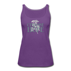 Choose Hope - Women’s Premium Tank Top - purple