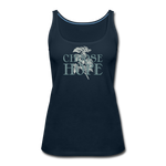 Choose Hope - Women’s Premium Tank Top - deep navy
