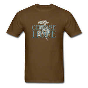 Choose Hope - Unisex Classic T-Shirt - brown