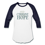 Choose Hope - Baseball T-Shirt - white/navy