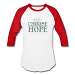 Choose Hope - Baseball T-Shirt - white/red