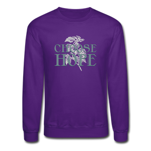 Choose Hope - Crewneck Sweatshirt - purple