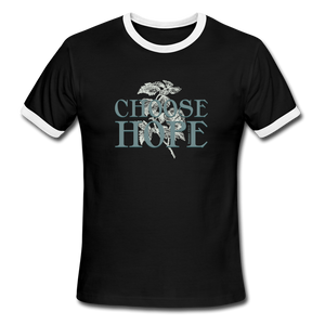 Choose Hope - Men's Ringer T-Shirt - black/white