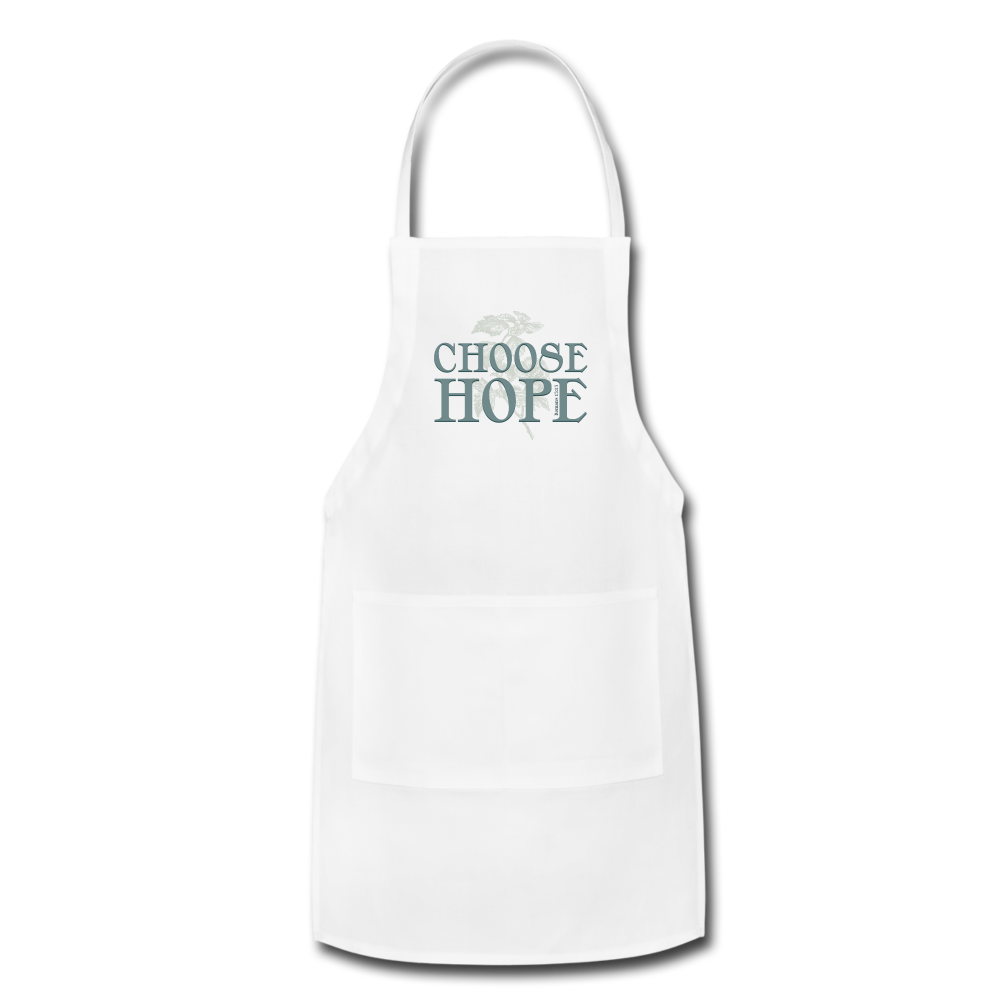Choose Hope - Adjustable Apron - white
