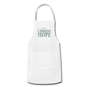 Choose Hope - Adjustable Apron - white