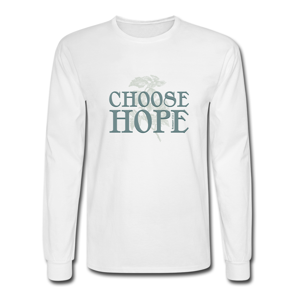 Choose Hope - Men's Long Sleeve T-Shirt - white