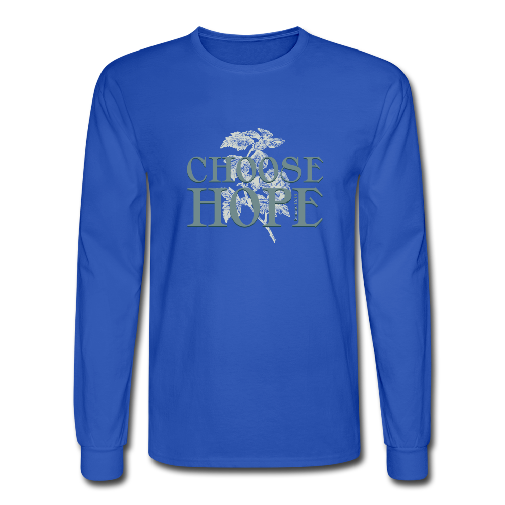 Choose Hope - Men's Long Sleeve T-Shirt - royal blue