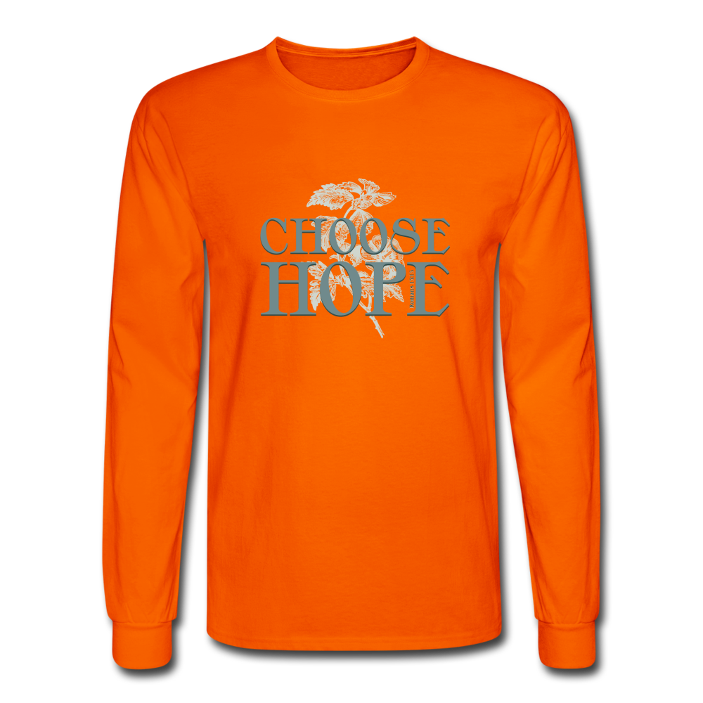 Choose Hope - Men's Long Sleeve T-Shirt - orange