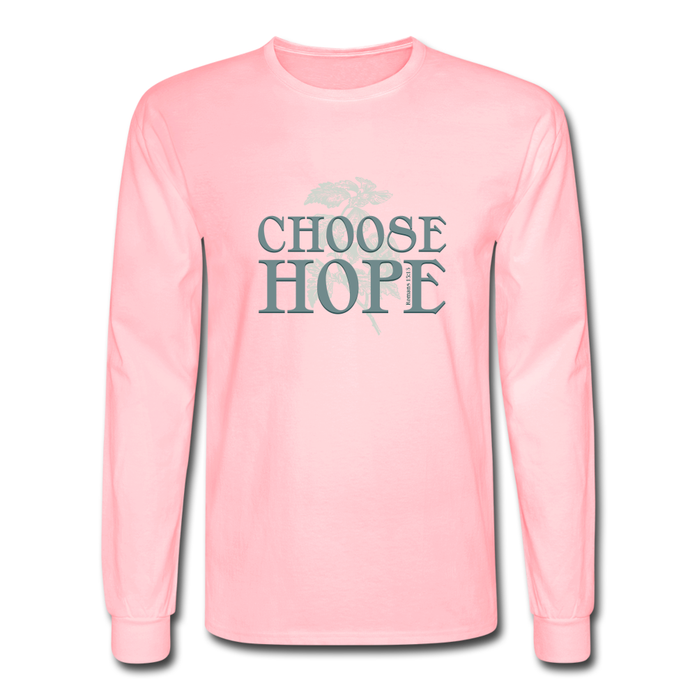 Choose Hope - Men's Long Sleeve T-Shirt - pink