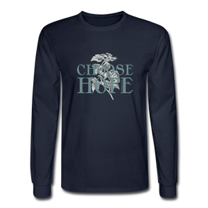 Choose Hope - Men's Long Sleeve T-Shirt - navy