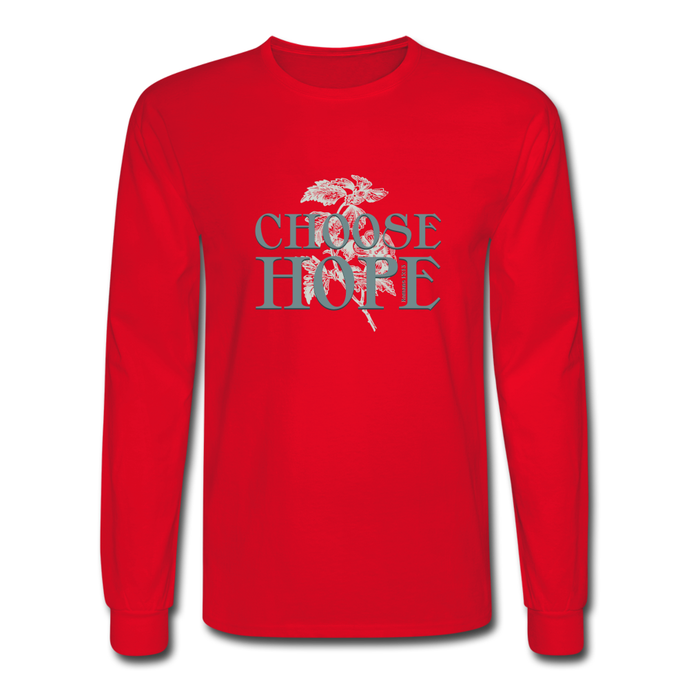 Choose Hope - Men's Long Sleeve T-Shirt - red