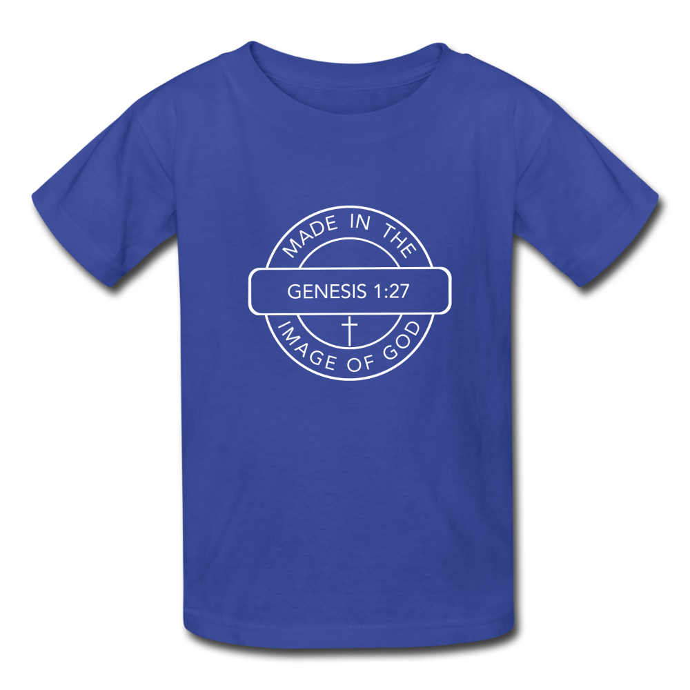 Made in the Image of God - Kids' T-Shirt - royal blue