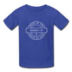 Made in the Image of God - Kids' T-Shirt - royal blue