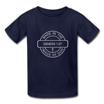 Made in the Image of God - Kids' T-Shirt - navy