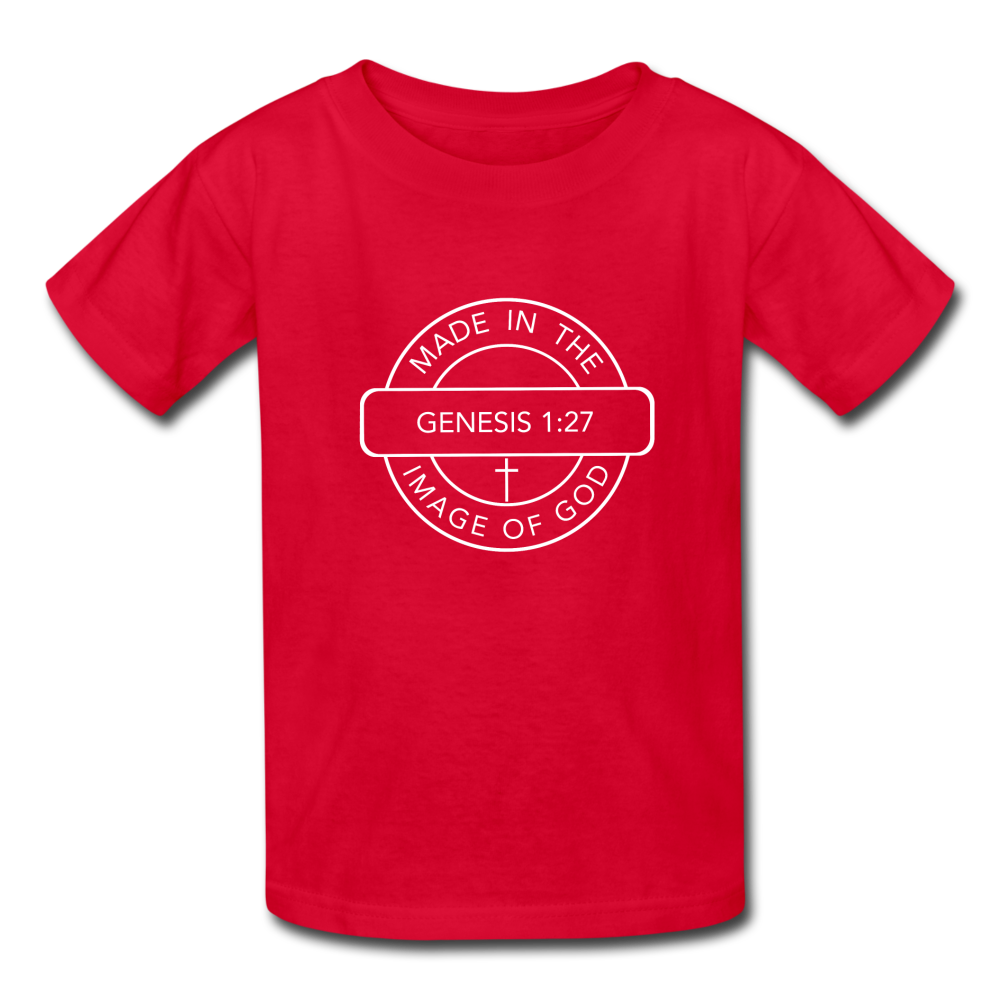 Made in the Image of God - Kids' T-Shirt - red