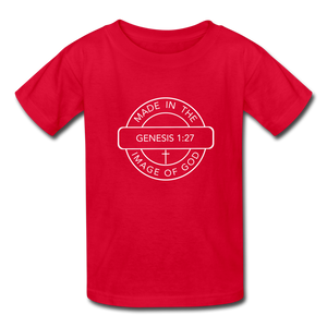 Made in the Image of God - Kids' T-Shirt - red