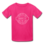 Made in the Image of God - Kids' T-Shirt - fuchsia