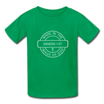 Made in the Image of God - Kids' T-Shirt - kelly green