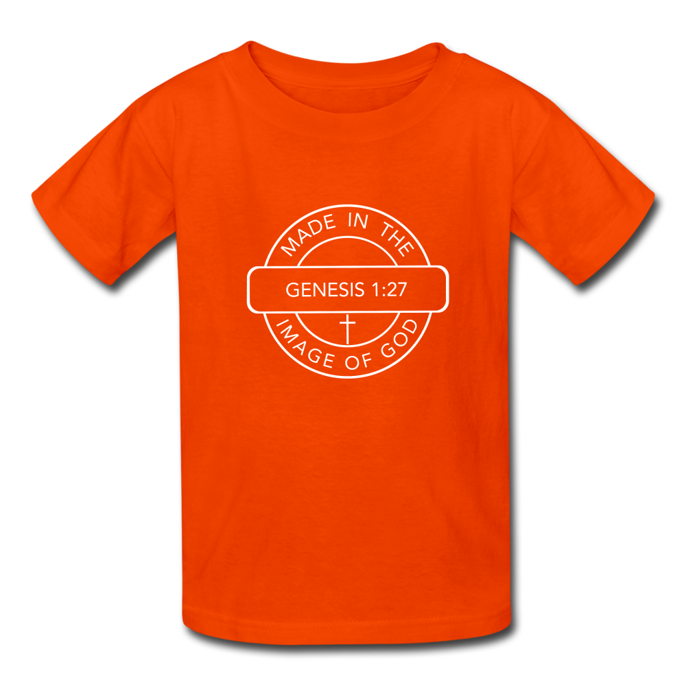 Made in the Image of God - Kids' T-Shirt - orange