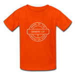 Made in the Image of God - Kids' T-Shirt - orange