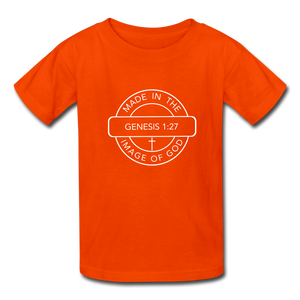 Made in the Image of God - Kids' T-Shirt - orange