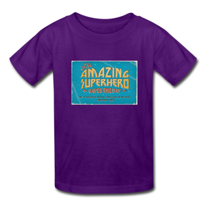 Amazing Superhero - Kids' T-Shirt - purple