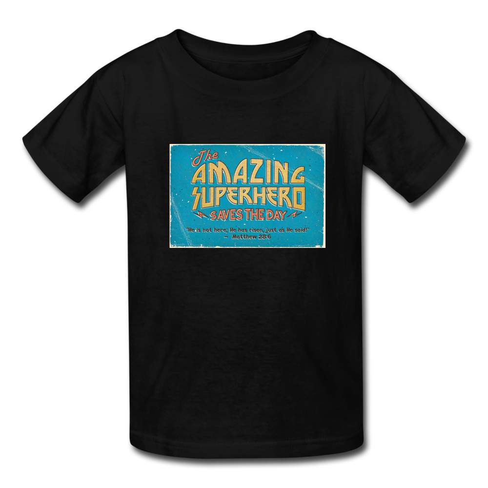 Amazing Superhero - Kids' T-Shirt - black