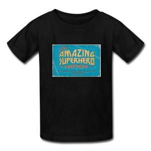 Amazing Superhero - Kids' T-Shirt - black