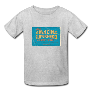 Amazing Superhero - Kids' T-Shirt - heather gray