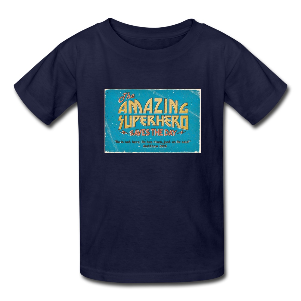 Amazing Superhero - Kids' T-Shirt - navy