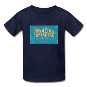 Amazing Superhero - Kids' T-Shirt - navy