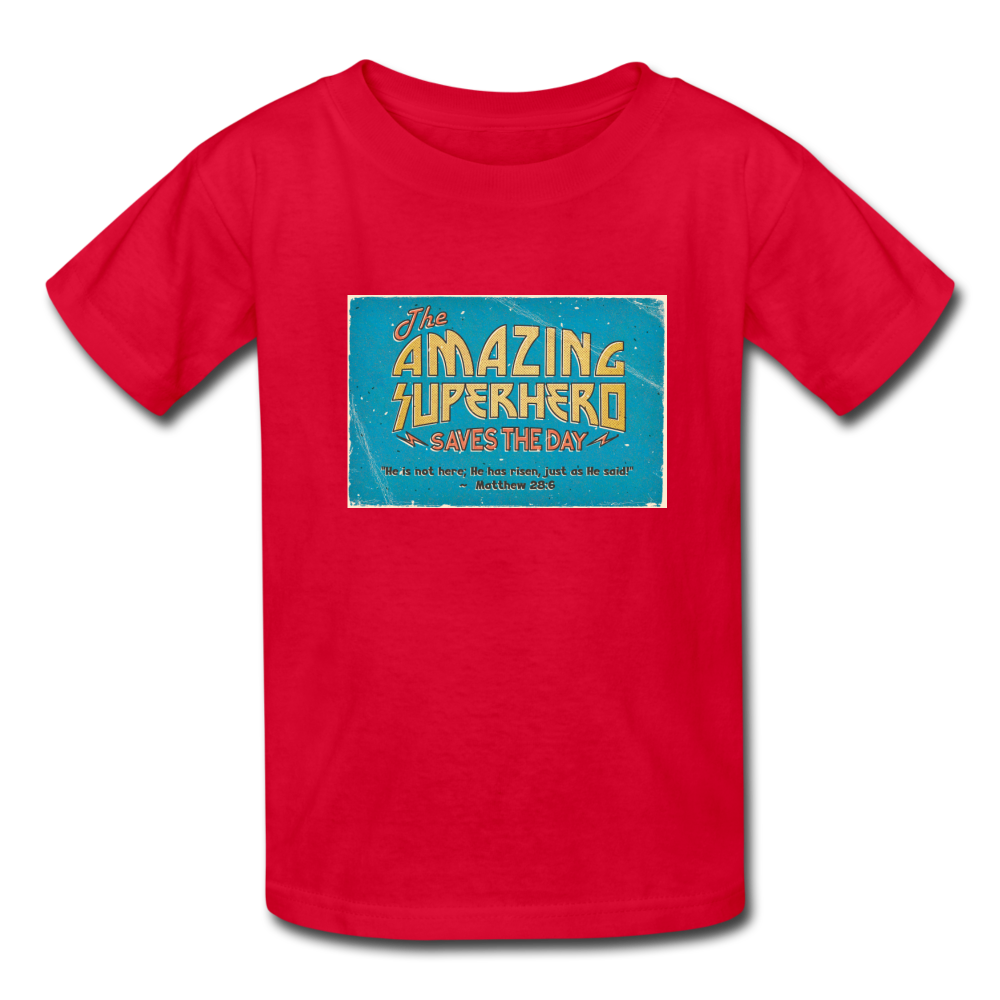 Amazing Superhero - Kids' T-Shirt - red