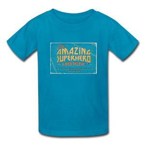 Amazing Superhero - Kids' T-Shirt - turquoise