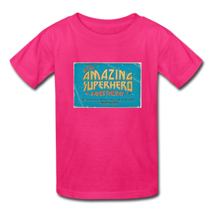 Amazing Superhero - Kids' T-Shirt - fuchsia