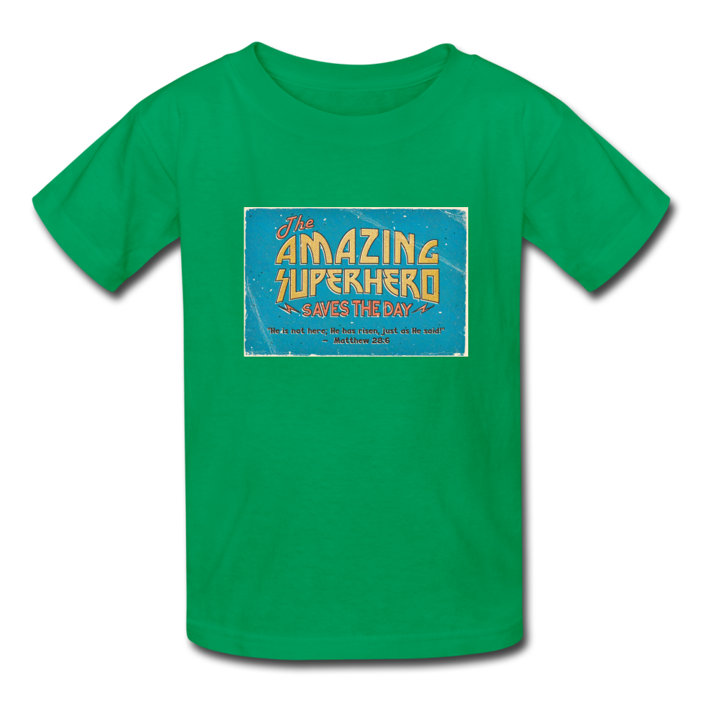 Amazing Superhero - Kids' T-Shirt - kelly green