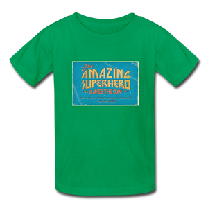 Amazing Superhero - Kids' T-Shirt - kelly green