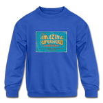 Amazing Superhero - Kids' Crewneck Sweatshirt - royal blue