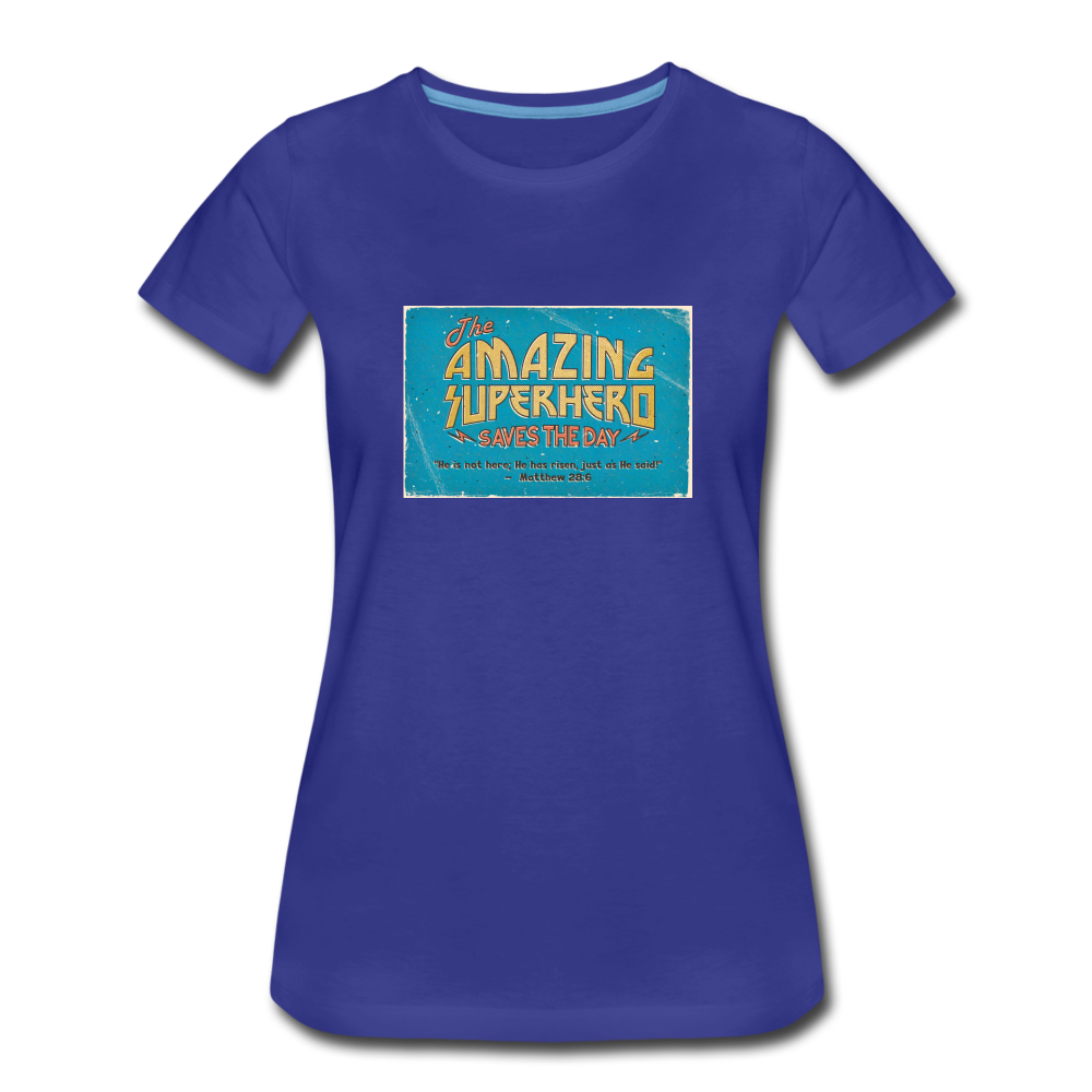Amazing Superhero - Women’s Premium T-Shirt - royal blue