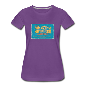 Amazing Superhero - Women’s Premium T-Shirt - purple