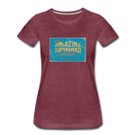 Amazing Superhero - Women’s Premium T-Shirt - heather burgundy