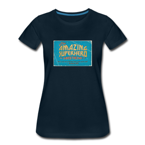 Amazing Superhero - Women’s Premium T-Shirt - deep navy