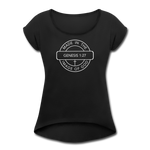 Made in the Image of God - Women's Roll Cuff T-Shirt - black