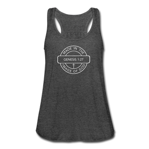 Made in the Image of God - Women's Flowy Tank Top - deep heather