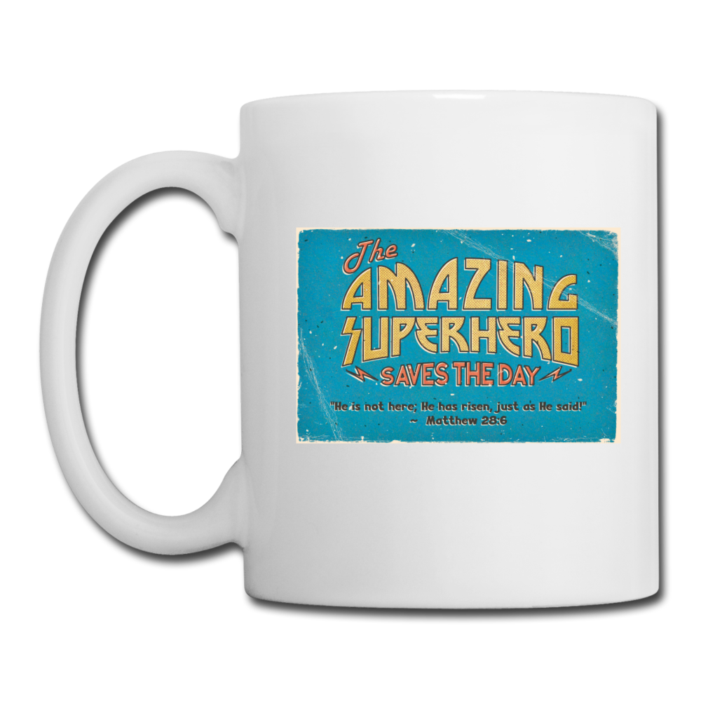 Amazing Superhero - White Coffee/Tea Mug - white