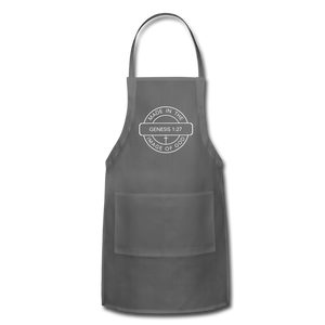 Made in the Image of God - Adjustable Apron - charcoal
