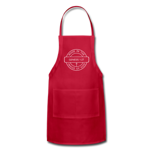 Made in the Image of God - Adjustable Apron - red