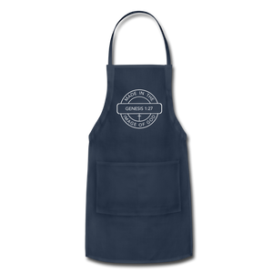 Made in the Image of God - Adjustable Apron - navy